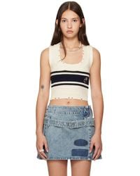 Ambush - Off- Destroyed Rib Round Neck Vest - Lyst