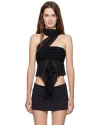 GUIZIO - Chiffon Wrap Around Top - Lyst