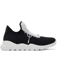fendi knit think colorblock sneakers