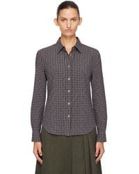 DUNST - Essential Slim Checked Shirt - Lyst