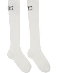 MM6 by Maison Margiela - Knee-High Socks - Lyst