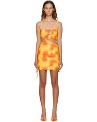 GUIZIO - Ssense限定 イエロー＆オレンジ ミニドレス - Lyst