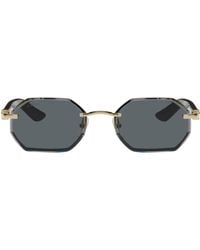 Cartier - Black & Gold Signature C De Sunglasses - Lyst