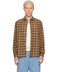 Lacoste - Regular Fit Plaid Flannel Shirt - Lyst