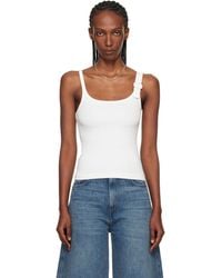 Courreges - Buckle 90's Rib Tank Top - Lyst