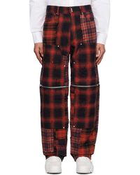 Givenchy - Red & Black Two-in-one Trousers - Lyst