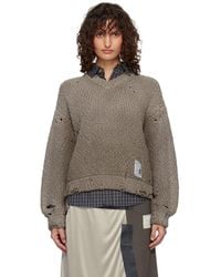 Maison Mihara Yasuhiro - Sun Faded Like Knit Sweater - Lyst