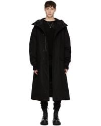 R13 Black Long Anorak Puffer Coat