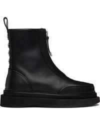 Toga Virilis - Leather Aj1430 Zip-Up Boots - Lyst