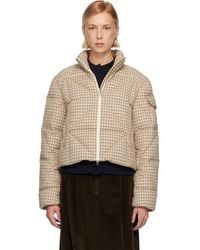 Moncler - Off- Keros Diamond-Quilted Wool Blend Short Down Jacket - Lyst