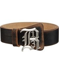 R13 - Logo Buckle Belt - Lyst