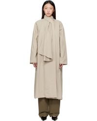 LE17SEPTEMBRE - ベージュ Scarf トレンチコート - Lyst