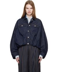Dries Van Noten - Bubble Hem Denim Jacket - Lyst