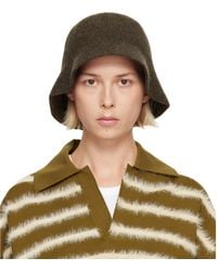 A.P.C. - Khaki Cloche Bucket Hat - Lyst