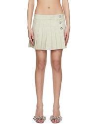 Rabanne - Mottled Wool Miniskirt - Lyst