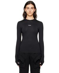 BONBOM - T-Shirt Motard À Manches Longues Noir - Lyst