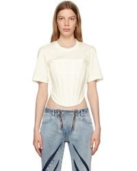 Dion Lee - White Corset T-shirt - Lyst
