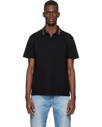 Versace - Embroidered Cotton Piqué Polo - Lyst