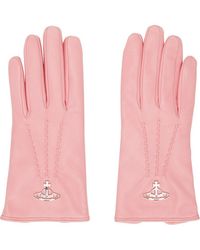 Ssense Donna Accessori Guanti Pink Orb Classic Gloves 