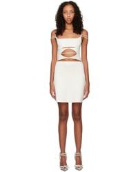 Mach & Mach - Off-white Matilde Minidress - Lyst