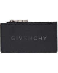 Givenchy - Porte-cartes noir à glissière et à motif à logo 4g - Lyst