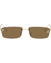 Fendi - First' Crystal Sunglasses - Lyst