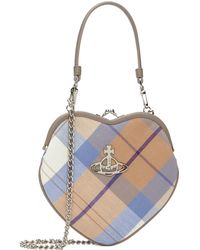 Vivienne Westwood】 ベージュ＆ブルーミディアム Hazelバッグ