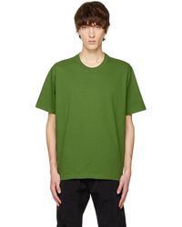 Bottega Veneta - T-shirt vert à col ras du cou - Lyst