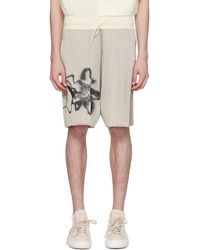 Y-3 - Off-white Graphic Shorts - Lyst