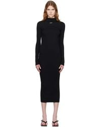 Off-White c/o Virgil Abloh - 'Off' Stamp Rib Round Maxi Dress - Lyst