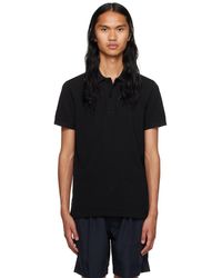 Tom Ford - Black Button Polo - Lyst
