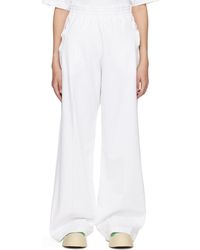 Acne Studios - White Relaxed Trousers - Lyst