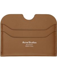 Acne Studios - ブラウン スリム カードケース - Lyst
