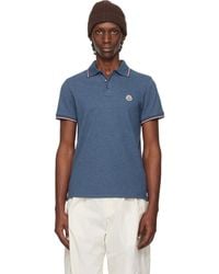 Moncler - Tricolor-Trimmed Cotton Piquet Polo - Lyst
