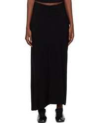 Y's Yohji Yamamoto - U-Left S Cloth Pkt Maxi Skirt - Lyst