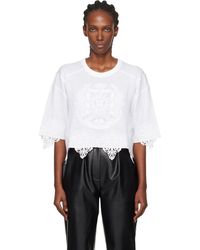 Balmain - Emblem Baseball T-Shirt - Lyst