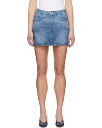 Levi's - ブルー Western Icon デニム ミニスカート - Lyst
