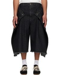 Lu'u Dan - Denim Maxi Shorts - Lyst