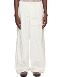 Dries Van Noten - Cotton Drawstring Cargo Pants - Lyst