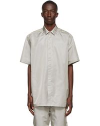 Fear Of God Grey Nylon Short Sleeve Shirt - Multicolour