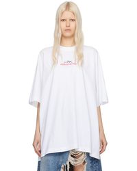 Vetements - T-shirt spring water blanc - Lyst