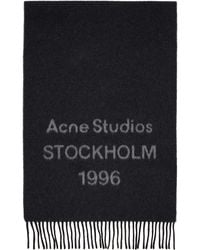 Acne Studios - Wide Logo Scarf - Lyst