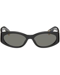 Jacquemus - Black 'les Lunettes Ovalo' Sunglasses - Lyst