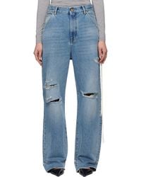 DARKPARK - ブルー Lisa Chain Adorned ルーズフィット カーペンタージーンズ - Lyst