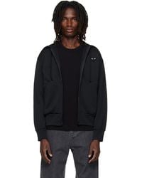 COMME DES GARÇONS PLAY - Heart Emblem Zip Hoodie - Lyst