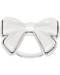 ShuShu/Tong - シルバー＆ホワイト Yvminエディション Ceramics Bowknot リング - Lyst
