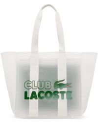 Lacoste - トランスペアレント ロゴ トートバッグ - Lyst
