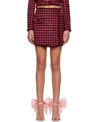 MSGM - Pink Frayed Skort - Lyst