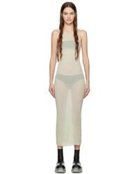 Rick Owens - Off-white Tank Maxi Dress - Lyst