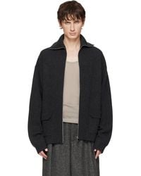 Lanvin - Cashmere Zip Cardigan - Lyst